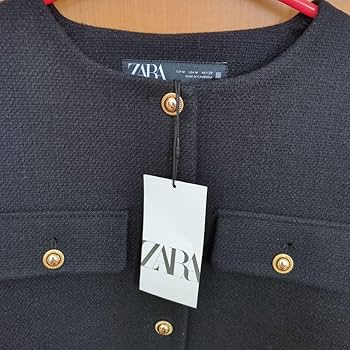 ZARA ノーカラー フラップクロップドジャケット XS 黒 ZARA ザラ フラップクロップドジャケット 黒 - メルカリ